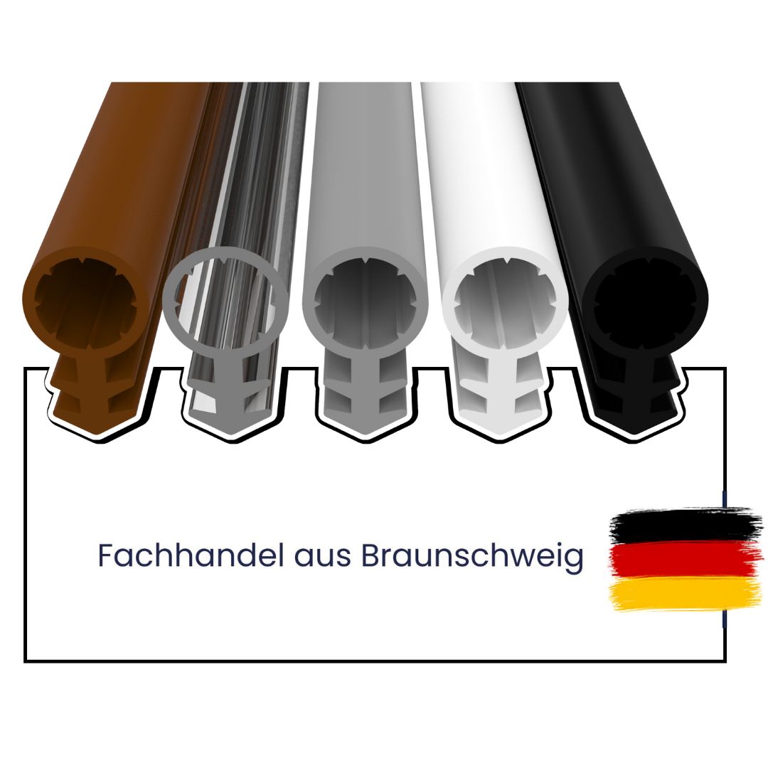 Silikondichtung - 4,5mm Nutbreite – 6,5mm Schlauchdurchmesser – 11,1 mm Dichtungshöhe (Di-24)