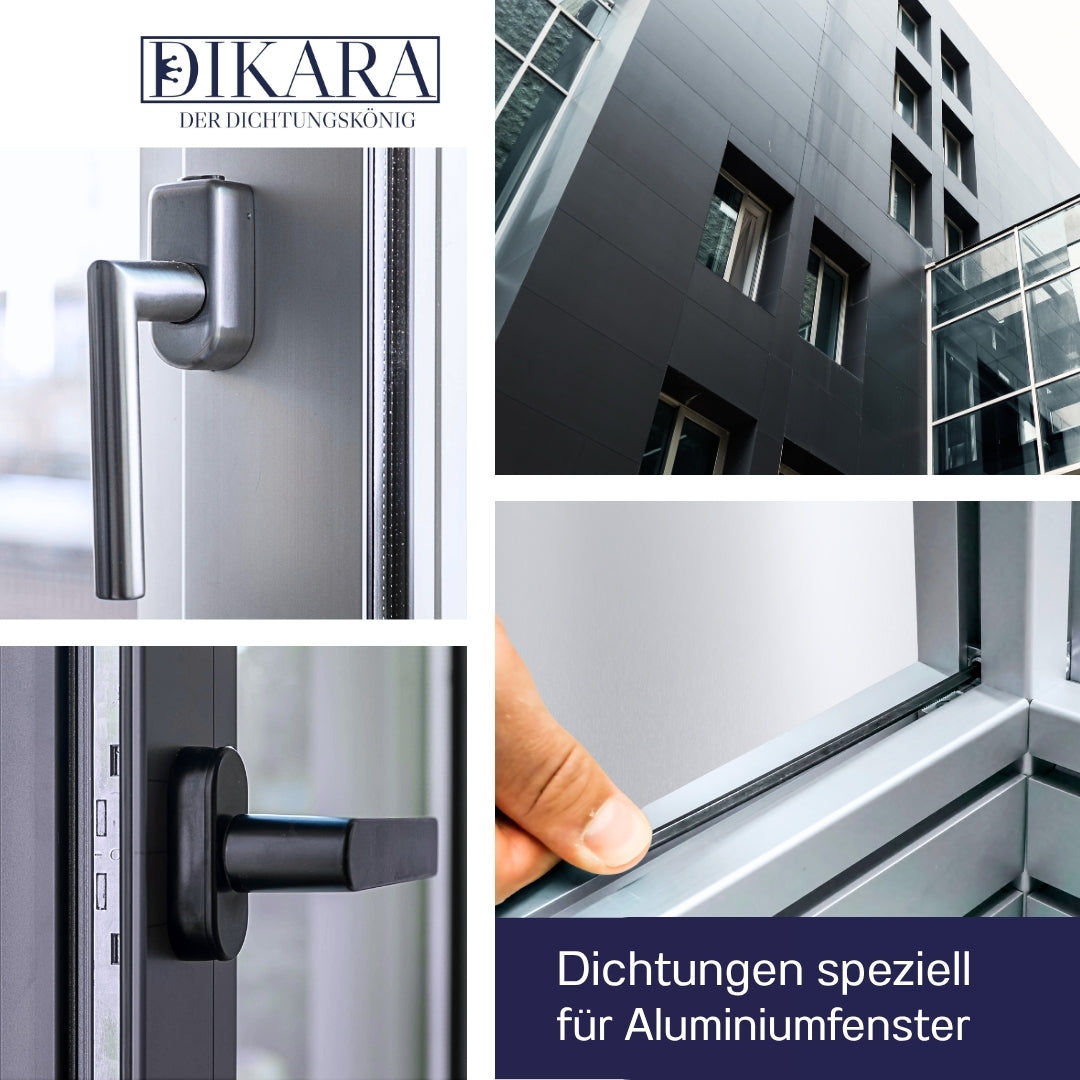 Fensterdichtung für Kunststofffenster Höhe 16,4 mm - Nutbreite 7,9 mm (Di-22)