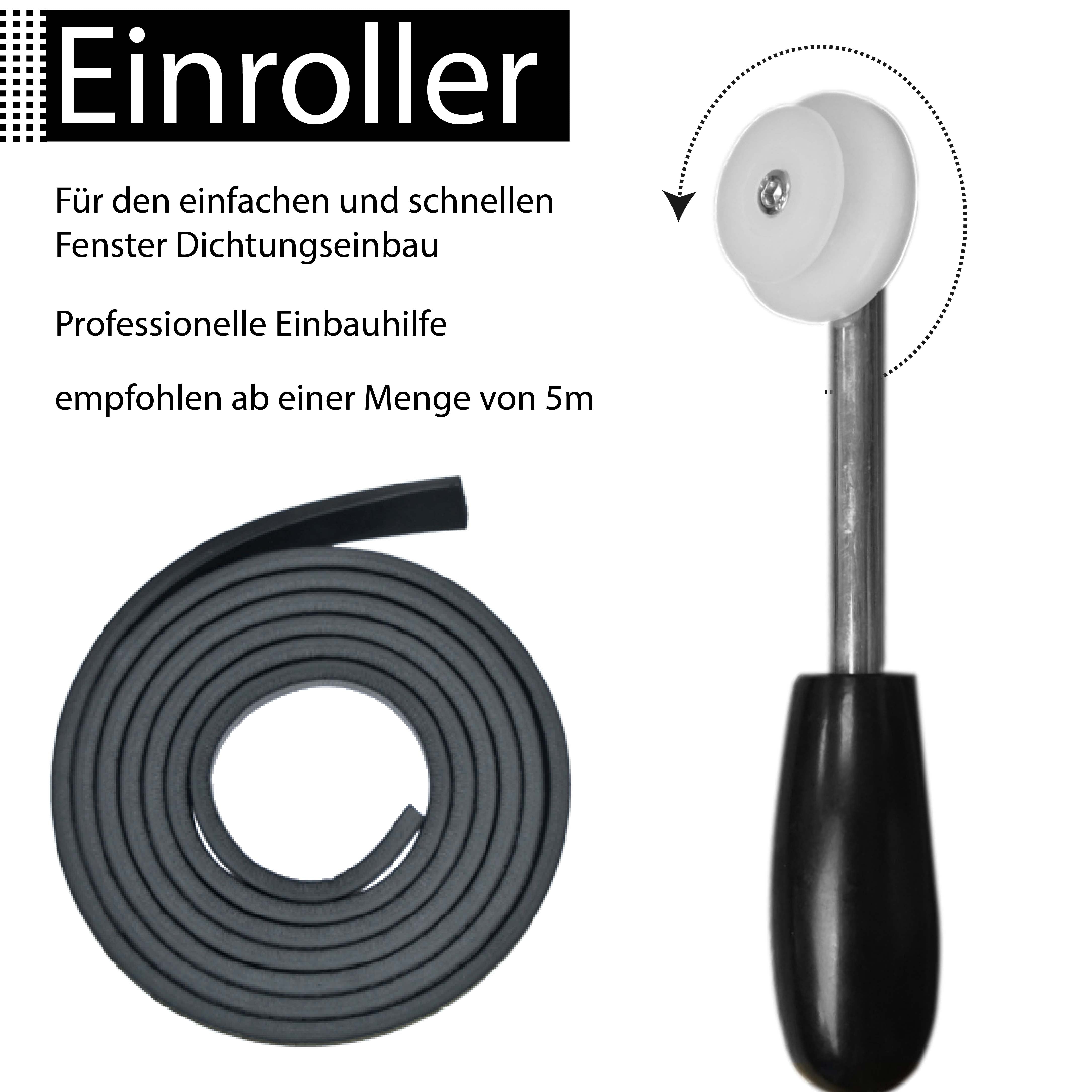 Rollrakete - einfaches Einbauen von Fenster- und Türdichtungen mit dem Dichtungseinroller