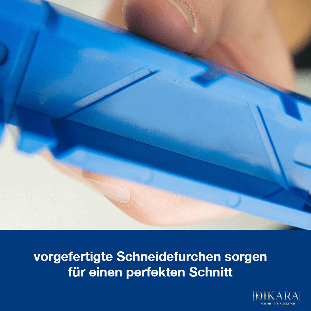 Der Flinke Winkel: Dichtung perfekt in 45 Grad schneiden