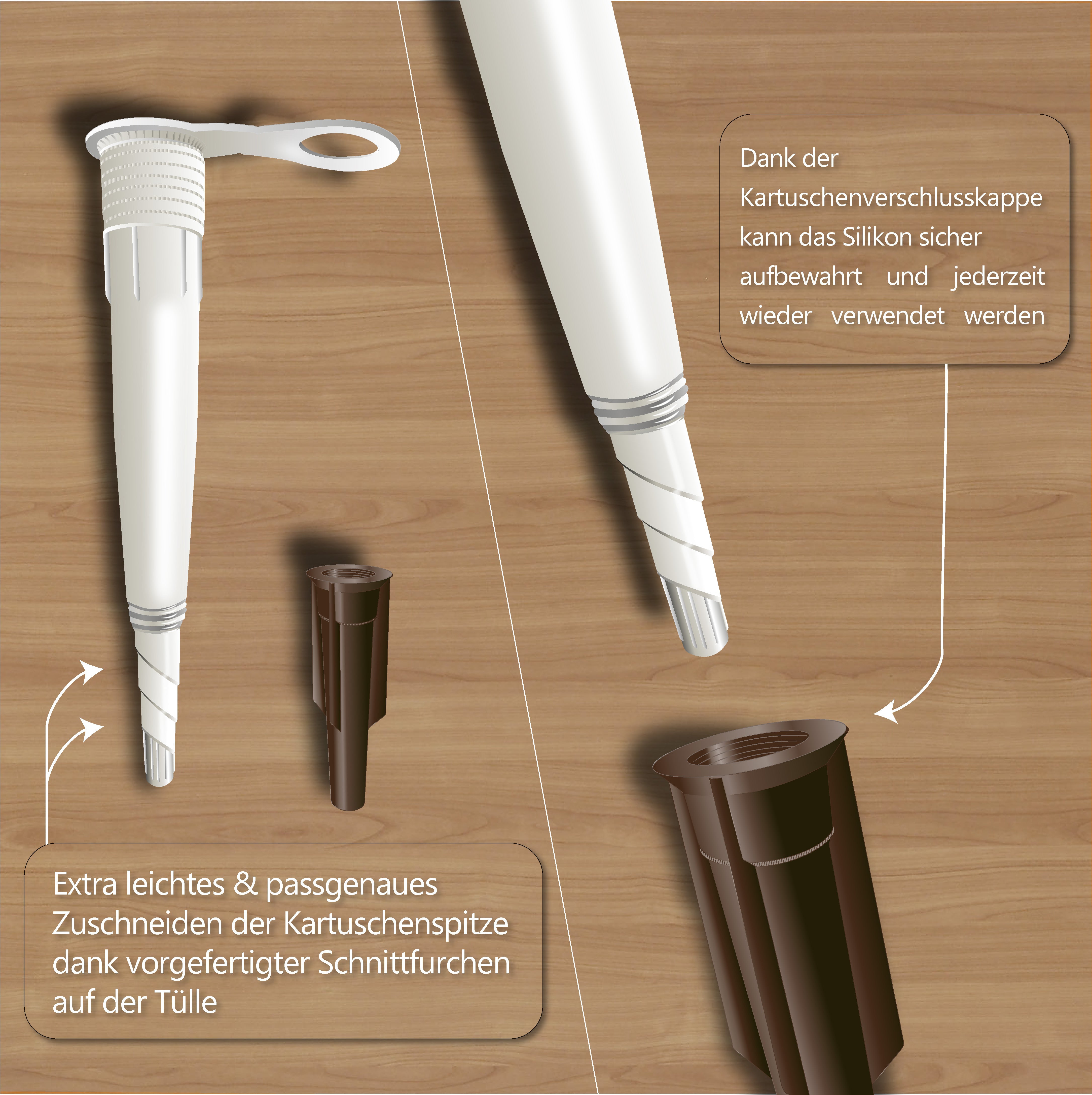 Bausilikon Löwendicht - Universal Silikon Dichtstoff für Innen- & Außenbereich 310 ml