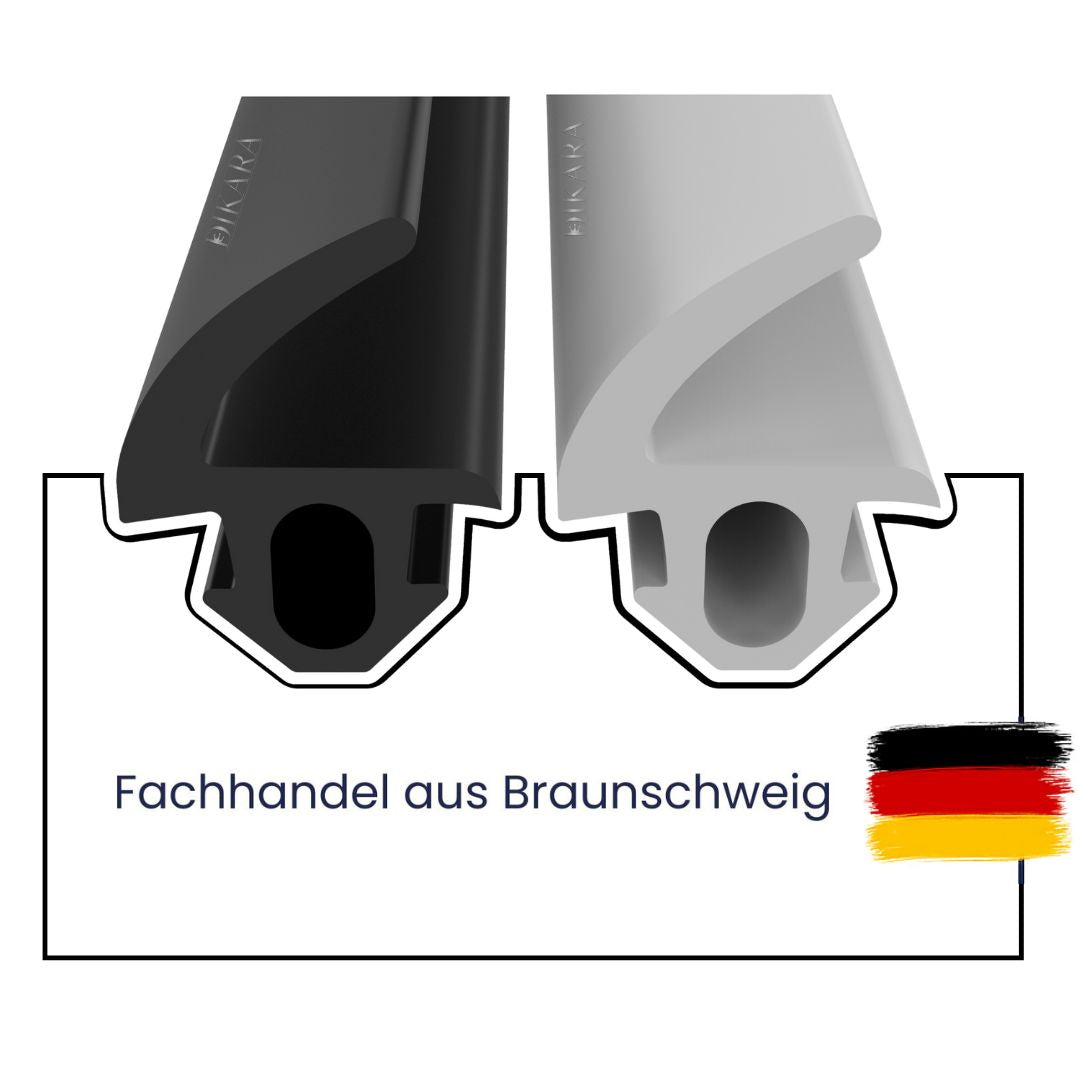 Fensterdichtung für Kunststofffenster Höhe 10,6 mm - Nutbreite 5,2 mm (Di-21)