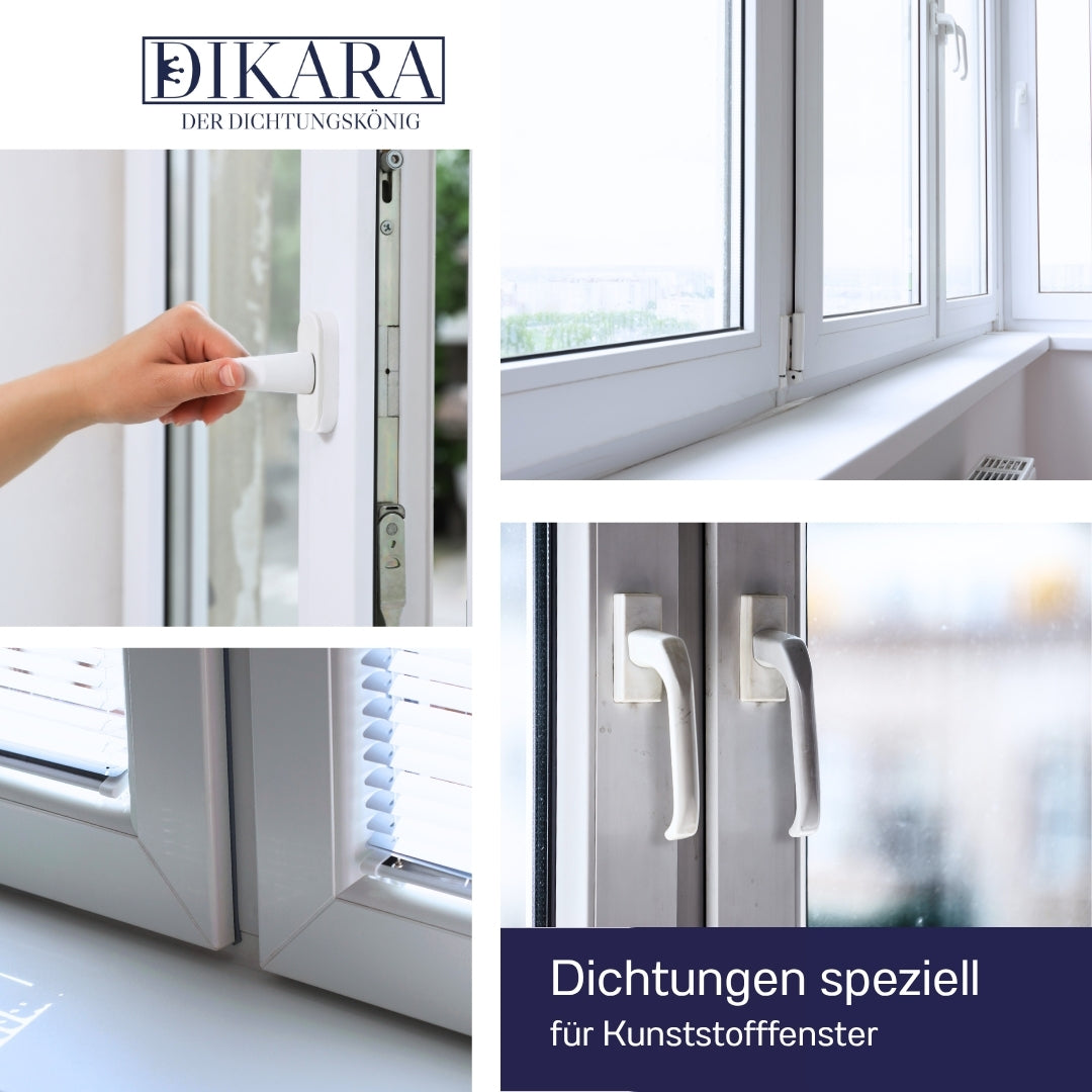 Fensterdichtung - Lippendichtung Nutbreite 3,3 mm Falzbreite 10,7 mm (Di-18)
