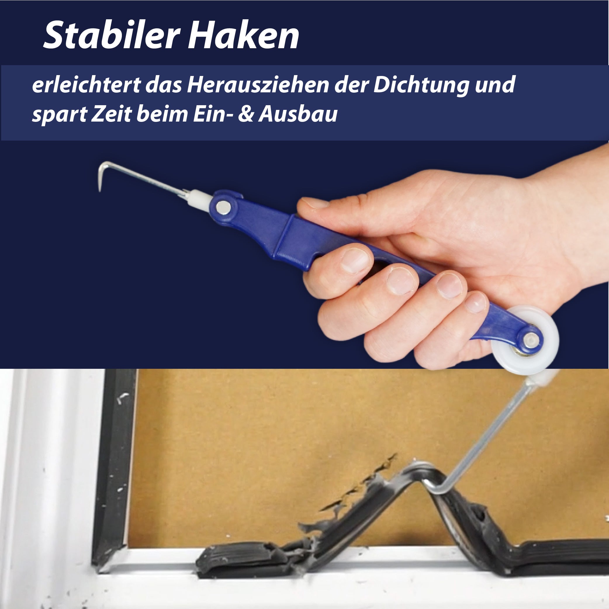 Königshaken – 2-in-1 Dichtungswerkzeug für den Einbau- und das Entfernen von Dichtungen