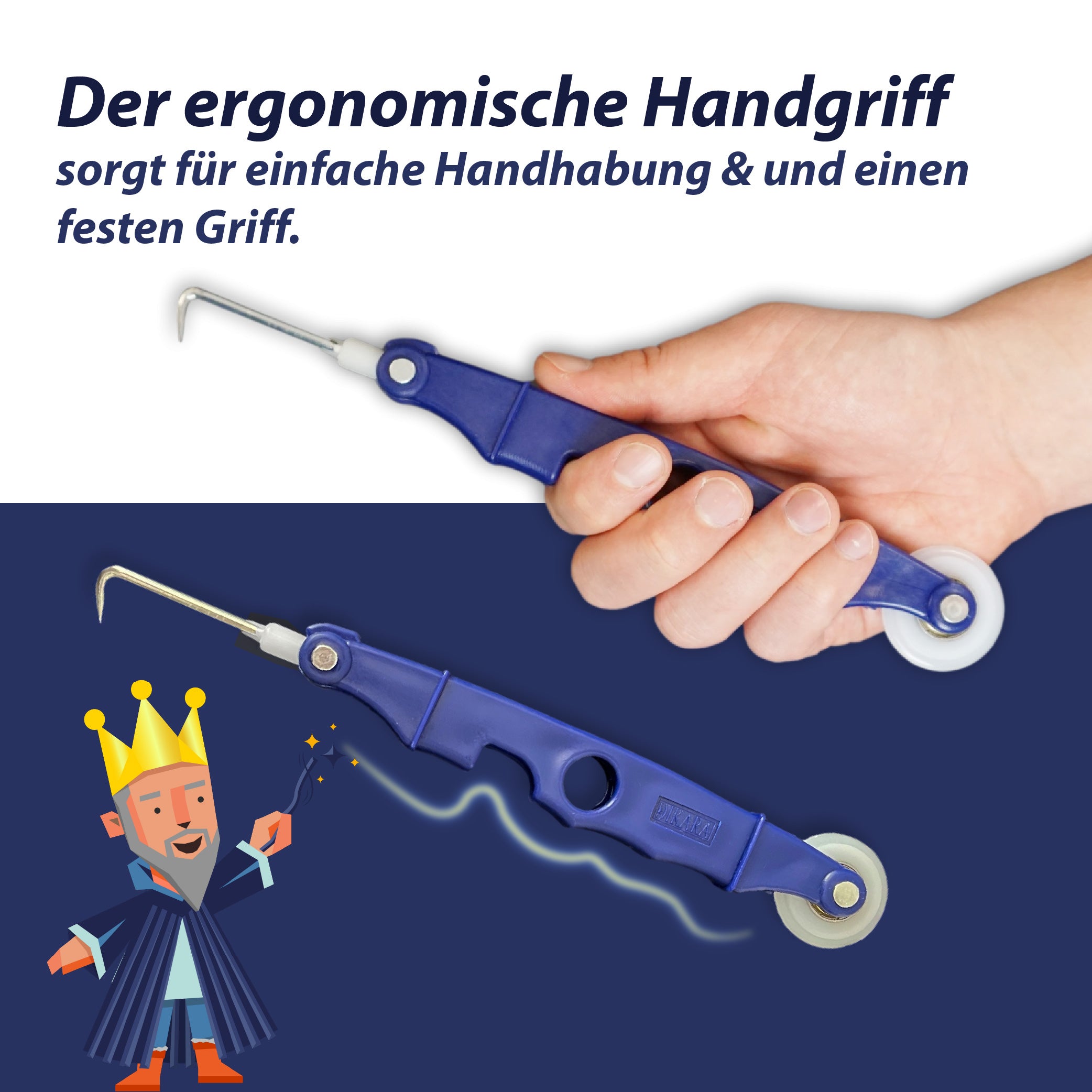 Königshaken – 2-in-1 Dichtungswerkzeug für den Einbau- und das Entfernen von Dichtungen