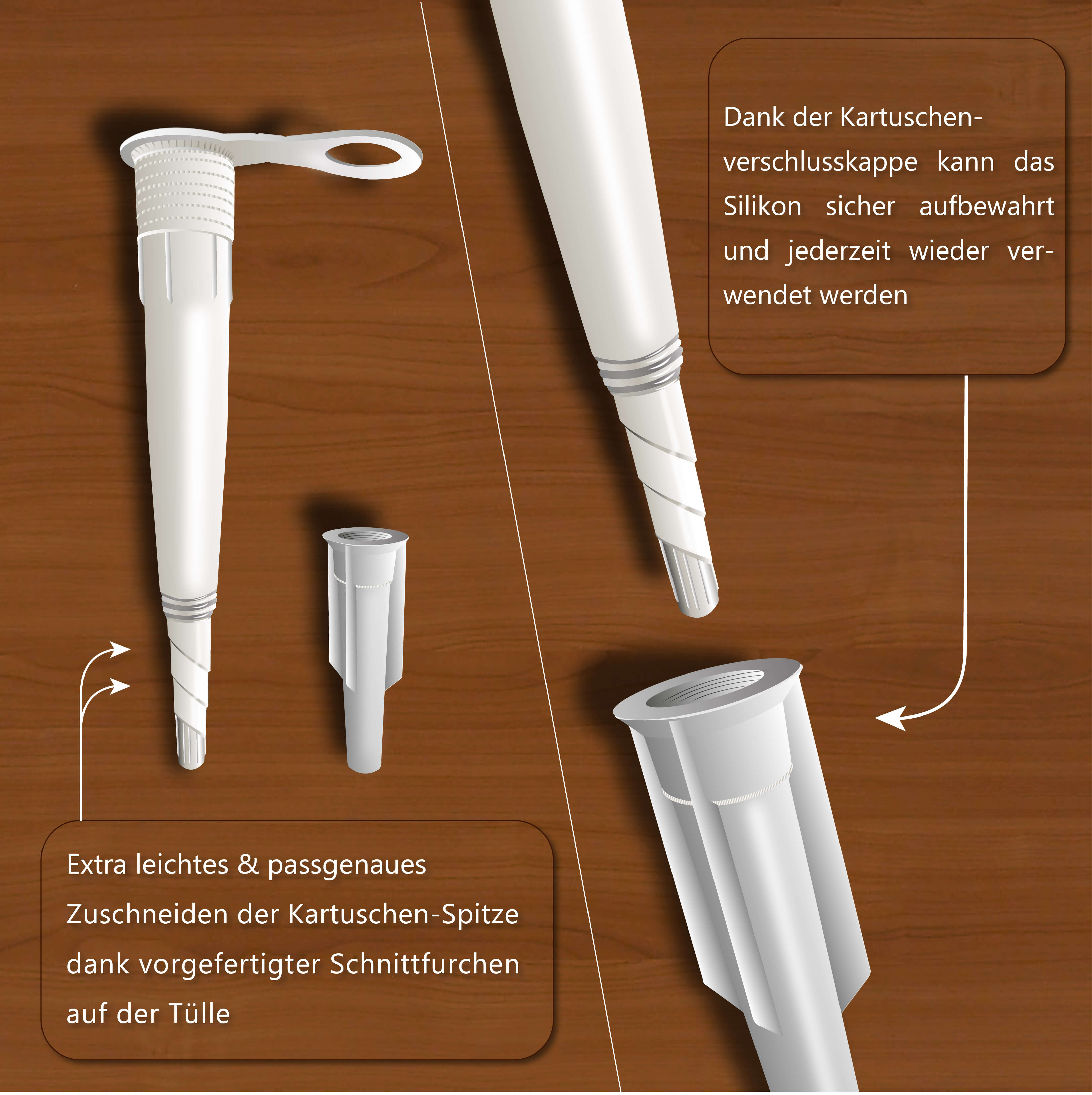 Sanitär Silikon - Löwendicht Acetat für Bad & Küche anti schimmel 310ml